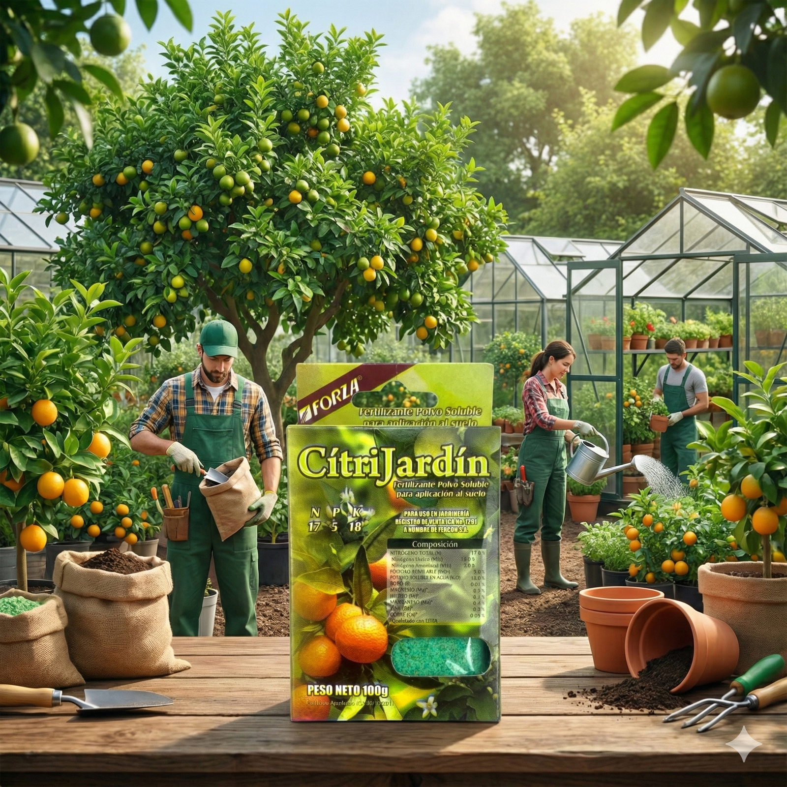 Fertilizante En Polvo Cítrijardín 100g - Imagen 2