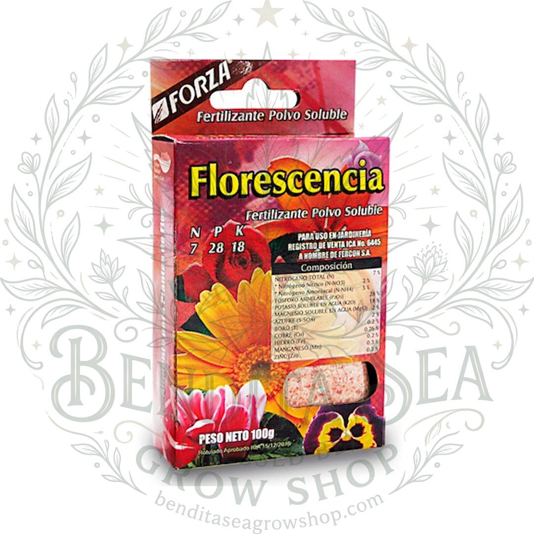 Fertilizante en Polvo Florescencia 100g Forza con marca de agua