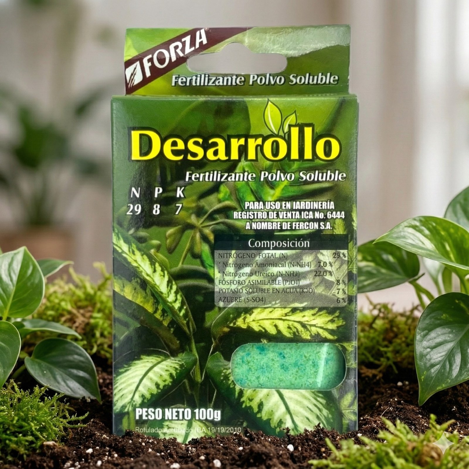 Fertilizante en Polvo Desarrollo 100g Forza en escenario profesional 4