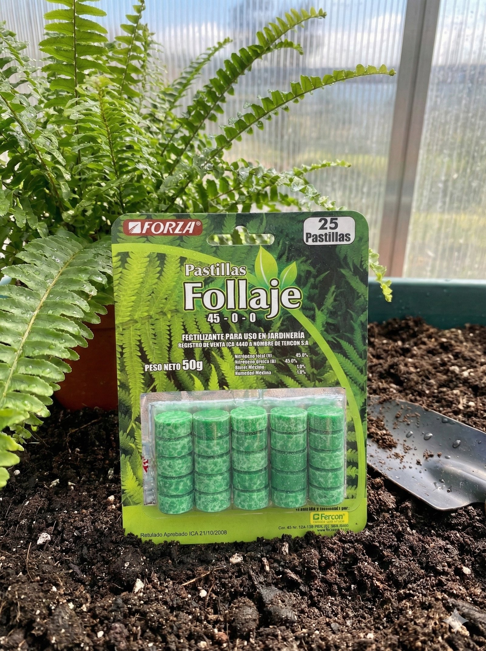 Pastillas de Nutrientes Follaje x25 Forza en escenario profesional 3