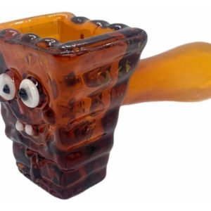 Pipa Vidrio Pipas Cristal Bob Esponja Para Flor Fumadores