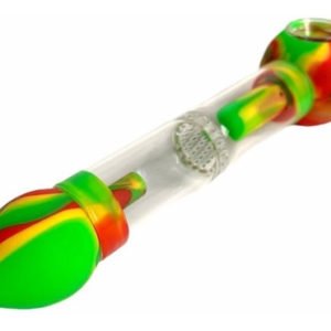 Pipa Vidrio Pipas Silicona Para Flor Fumadores Tubo