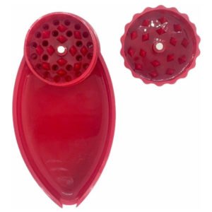 Grinder Moledor Trillador Plástico Bandeja Rojo 1 Pieza