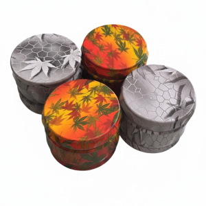 GRINDER METALICO 4 PARTES HOJAS ESTAMPADO