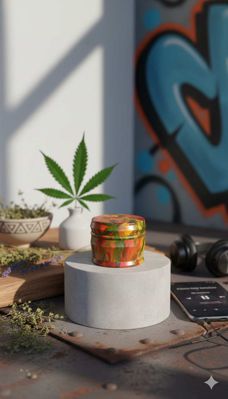 GRINDER METALICO 4 PARTES HOJAS ESTAMPADO - Imagen 8