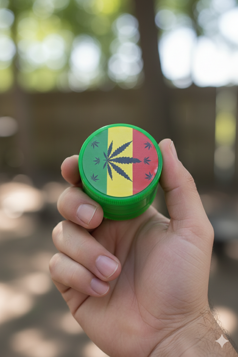 GRINDER PLASTICO GRANDE 4 PISOS STICKERS - Imagen 5