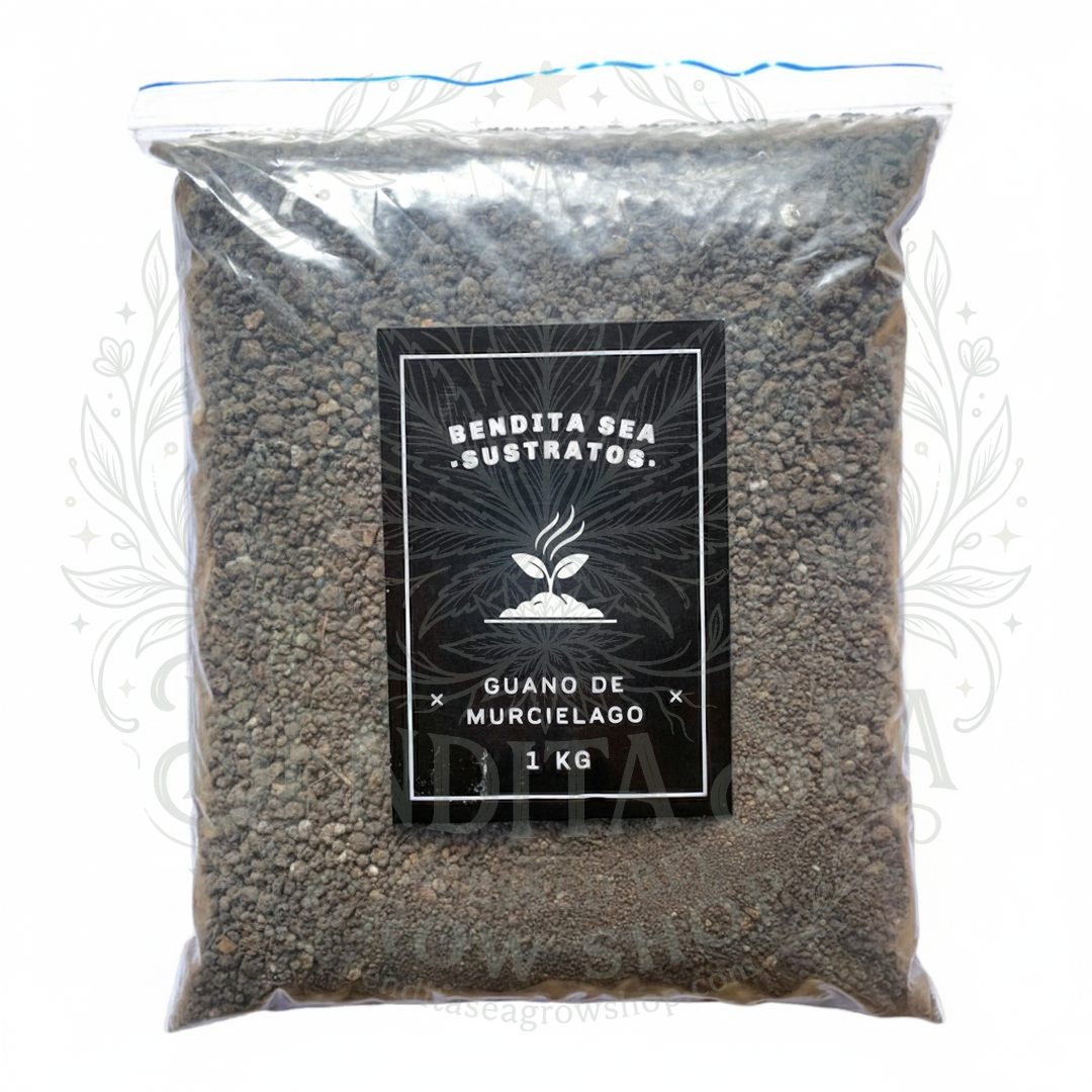 Guano de Murciélago Bendita Sea 1kg Fertilizante de Floración