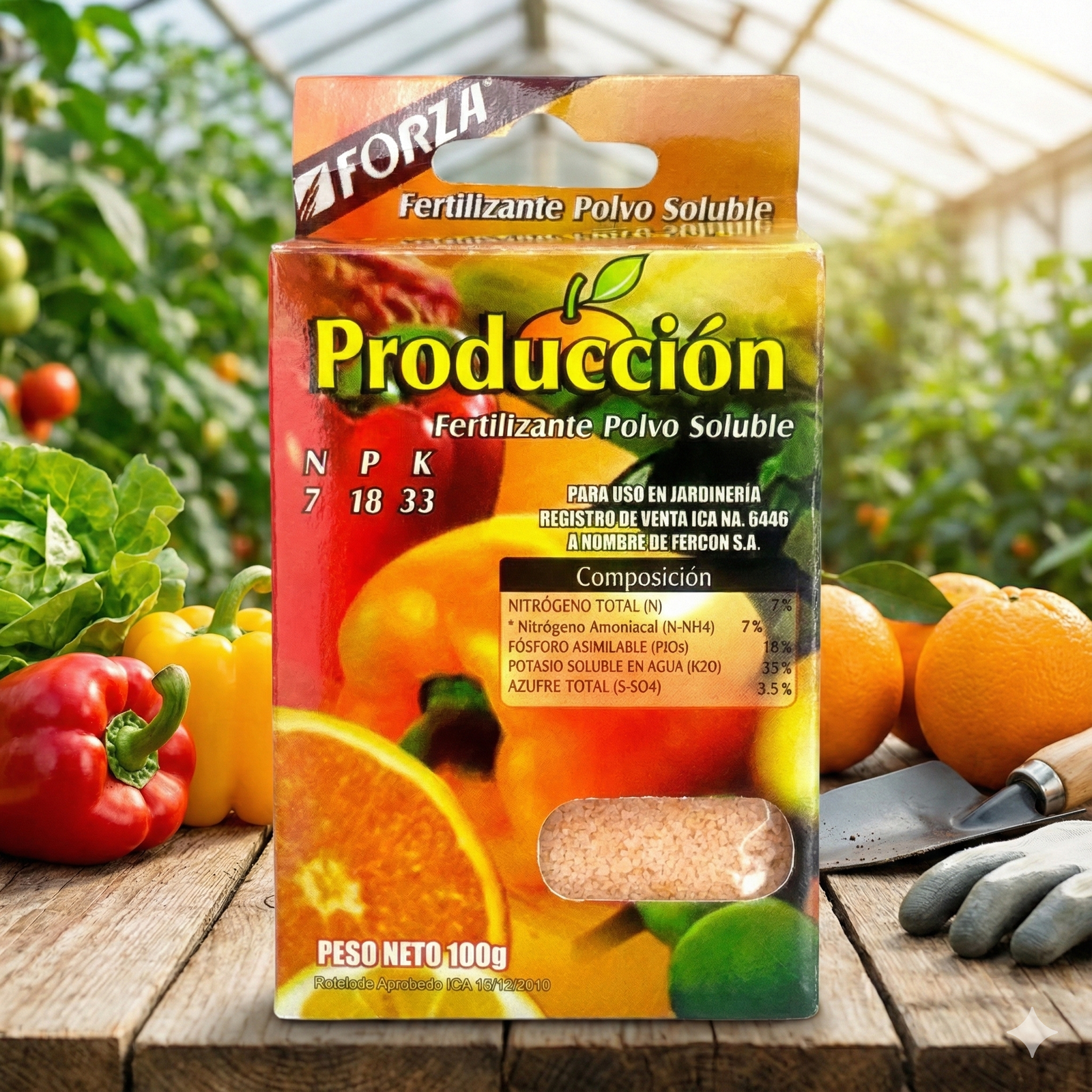 Fertilizante En Polvo Producción 100g NPK 7-18-33 - Imagen 2