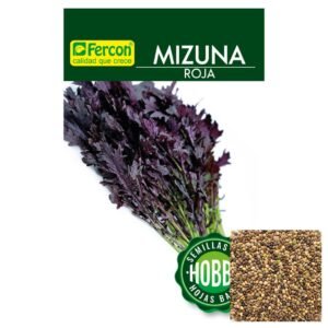 Semillas de MIZUNA ROJA Fercon para huerto en casa