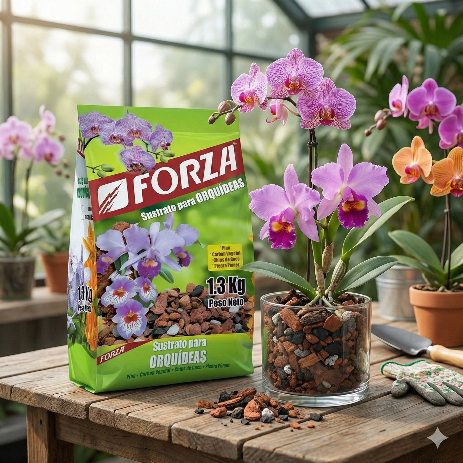 Sustrato Para Orquídeas 1.3kg Foto 5