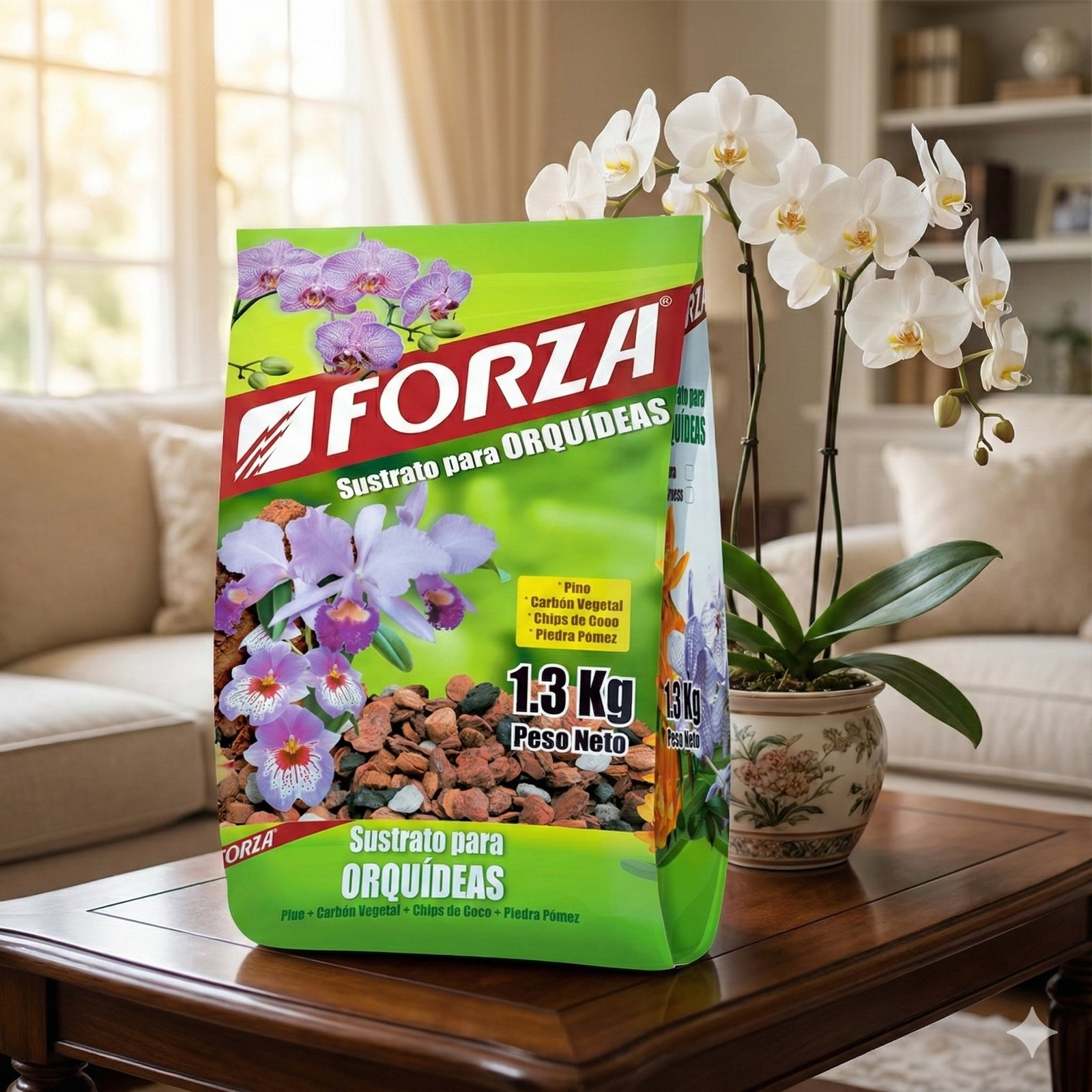 Sustrato Para Orquídeas 1.3kg Foto 8