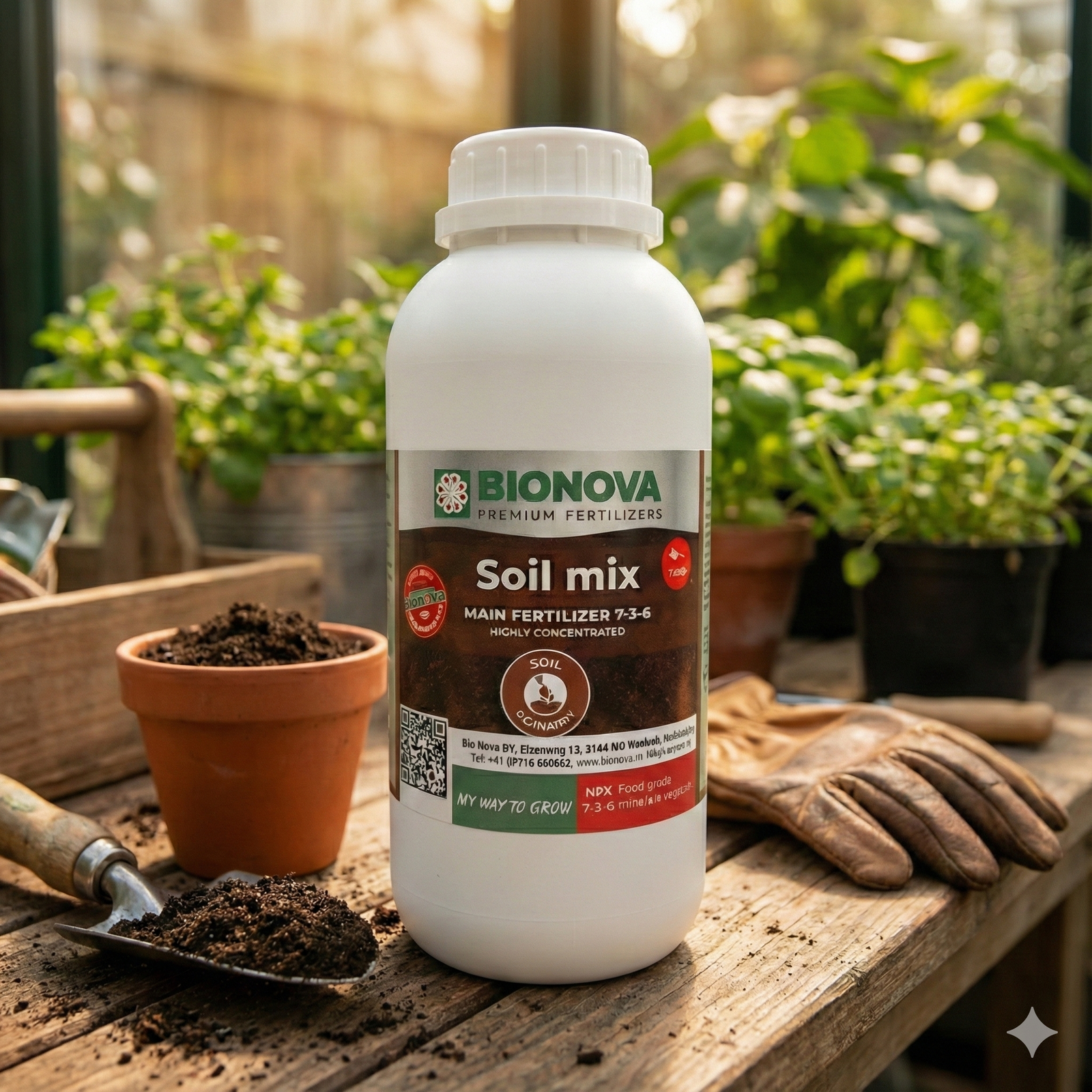 Bionova Soil Mix | Potencia tu Cultivo | Revitalizador de suelo 250ml | 1 Litro - Imagen 2