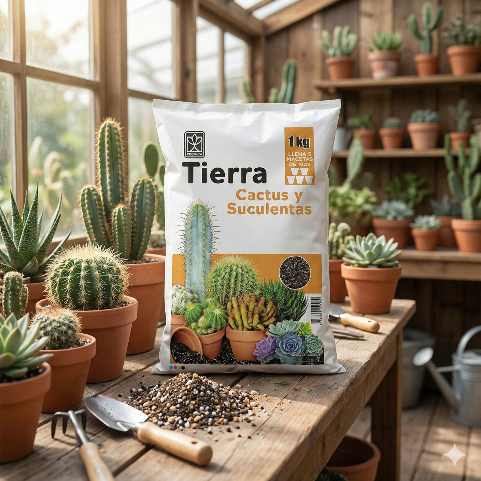 Tierra Cactus y Suculentas 1kg - Imagen 3