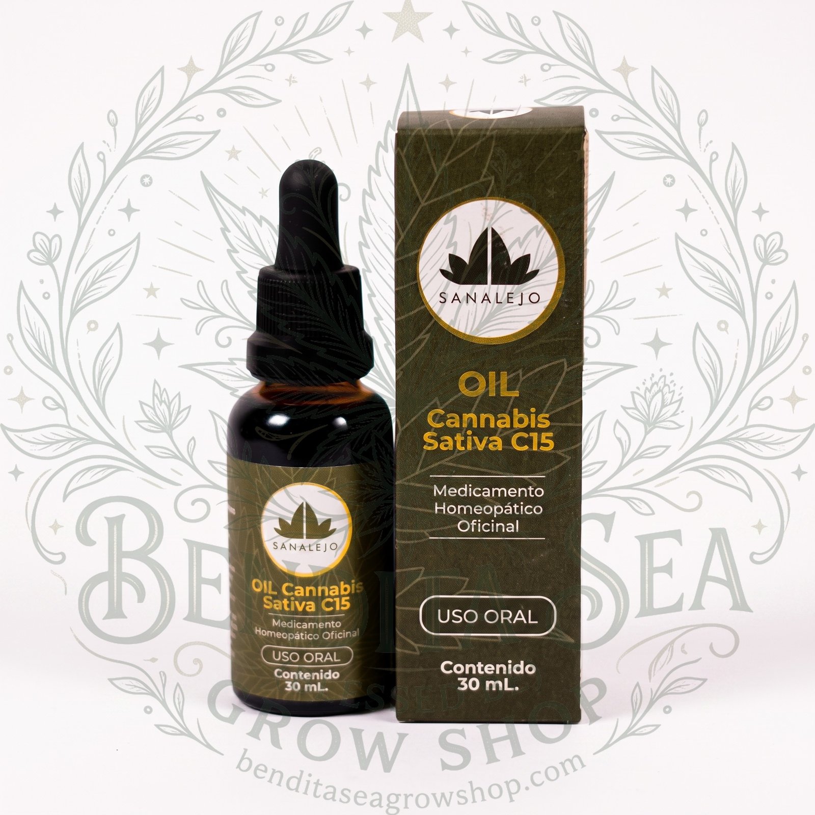 Aceite CBD Sanalejo C15 30ml con marca de agua