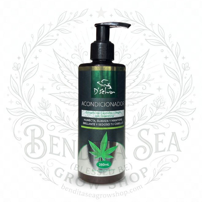 Acondicionador Dselva 250ml: frasco de 250 ml con dosificador, sobre fondo blanco