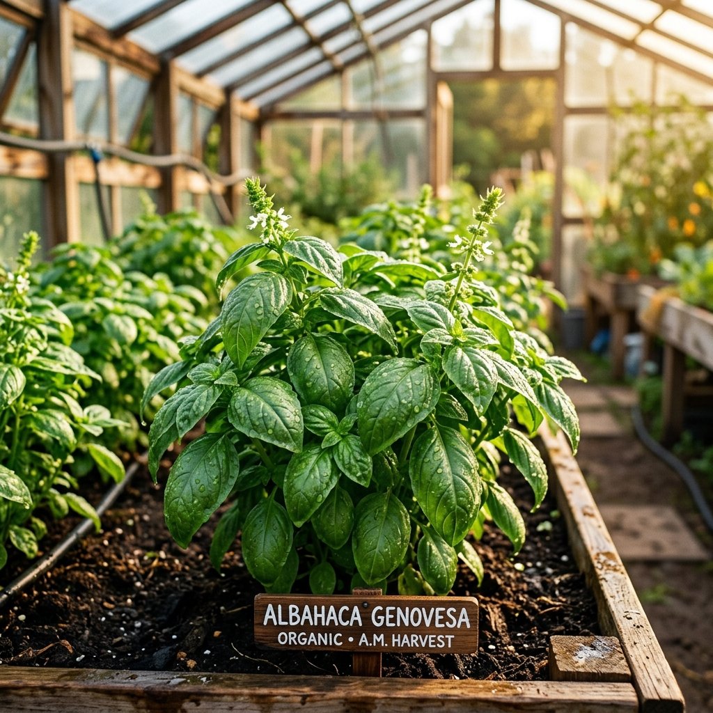 Cultivo de Albahaca Genovesa Bendita Sea Mockup 4