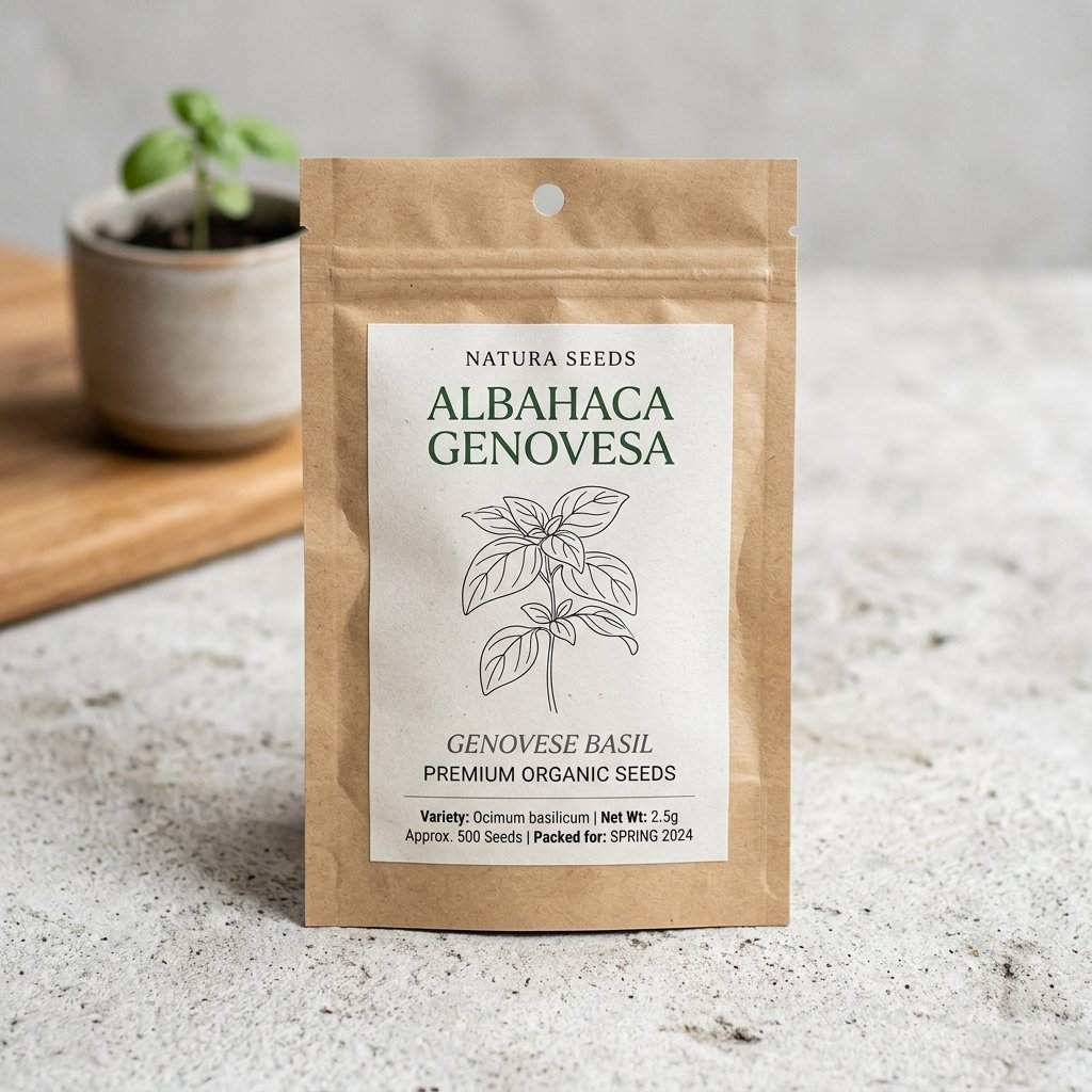 Cultivo de Albahaca Genovesa Bendita Sea Mockup 5