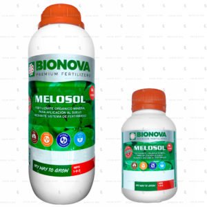 Botella de Bionova Vitasol Melosol endulzante orgánico para plantas.