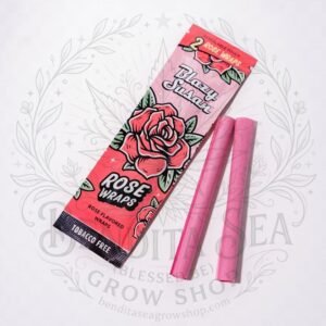 Blunt Wrap Blazy Susan Rose: sobre con dos wraps, sobre fondo blanco