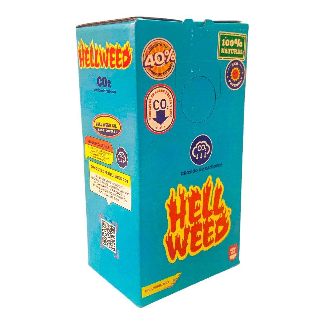 Caja de CO2 Hell Weed vista de lado