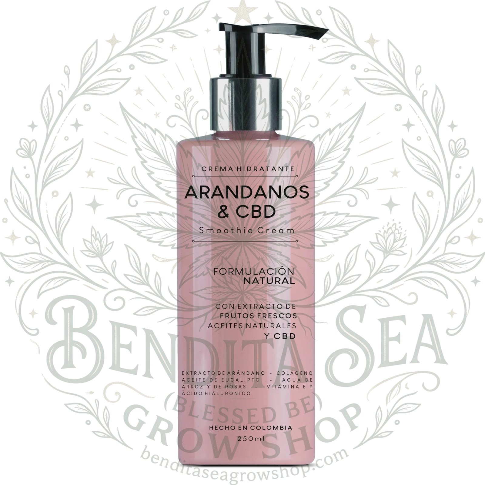 Crema Corporal Arándanos Endotica 250ml con marca de agua