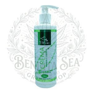 Crema de manos y cuerpo CBD Dselva con marca de agua de Bendita Sea Growshop