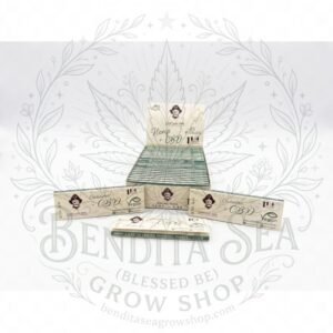 Cueros Papeles Captain Pipe Hemp + CBD Vegan #9: librillos y caja exhibidora, sobre fondo blanco
