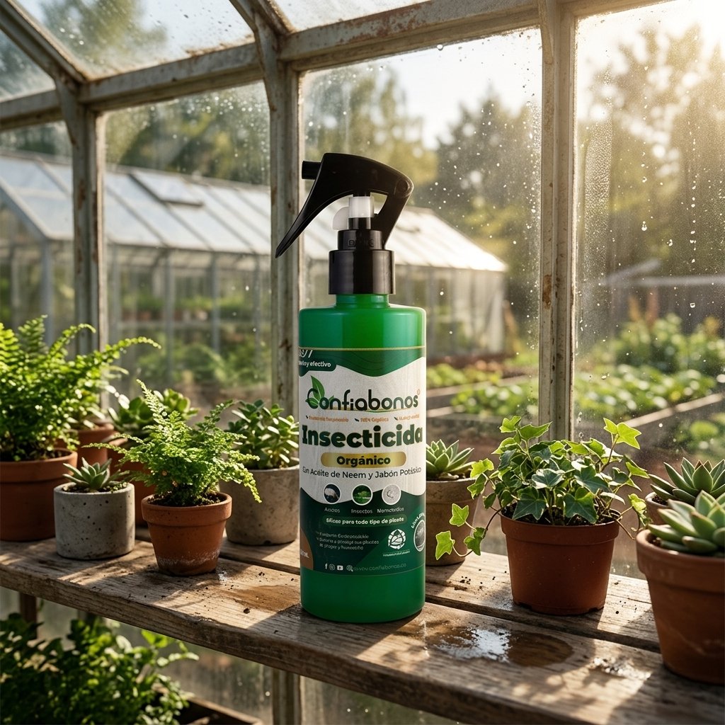 Insecticida Confiabonos 250ml - Imagen de ambientación y uso profesional por IA 2
