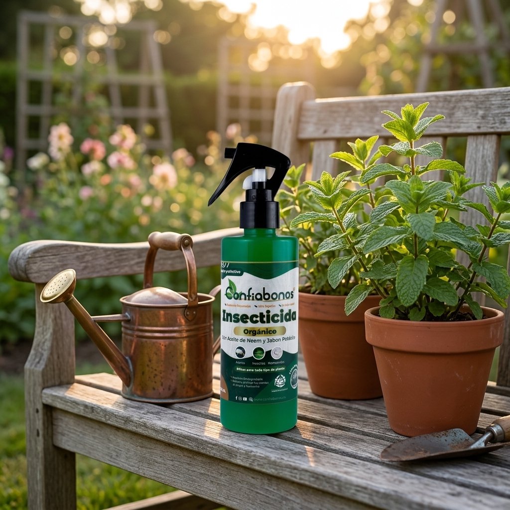 Insecticida Confiabonos 250ml - Imagen de ambientación y uso profesional por IA 4