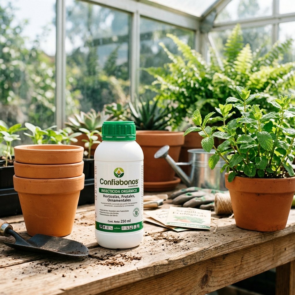 Insecticida Confiabonos 250ml - Imagen de ambientación y uso profesional por IA 5