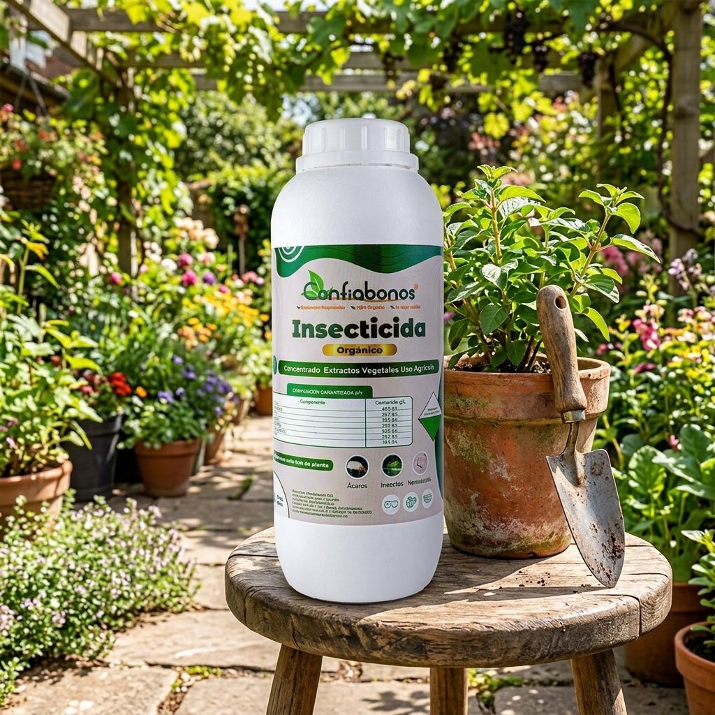 Insecticida Confiabonos 1L - Imagen de ambientación y uso profesional por IA 4