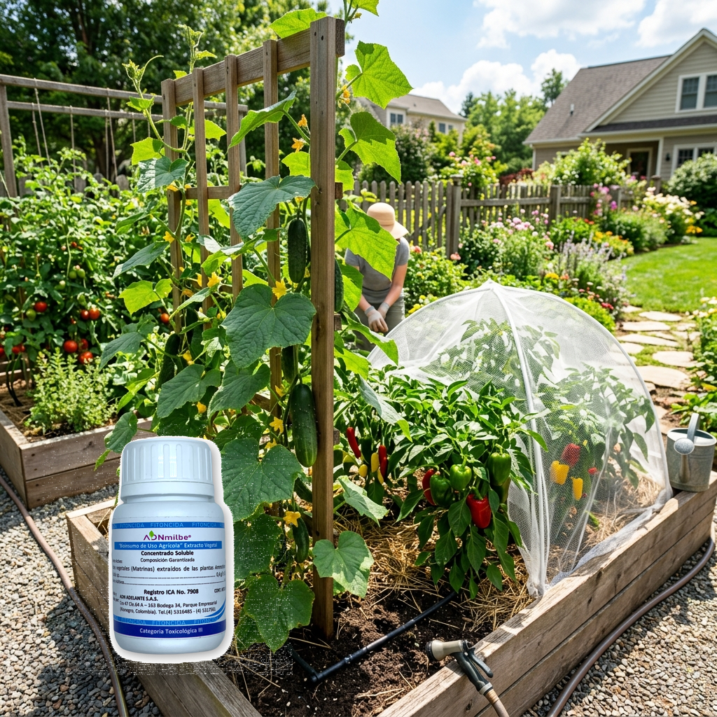 Control de acaros y plagas en jardin con acaricida organico Fercon 2