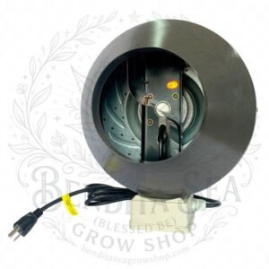 Extractor intractor de acero de 6 pulgadas y 135 W, vista de frente