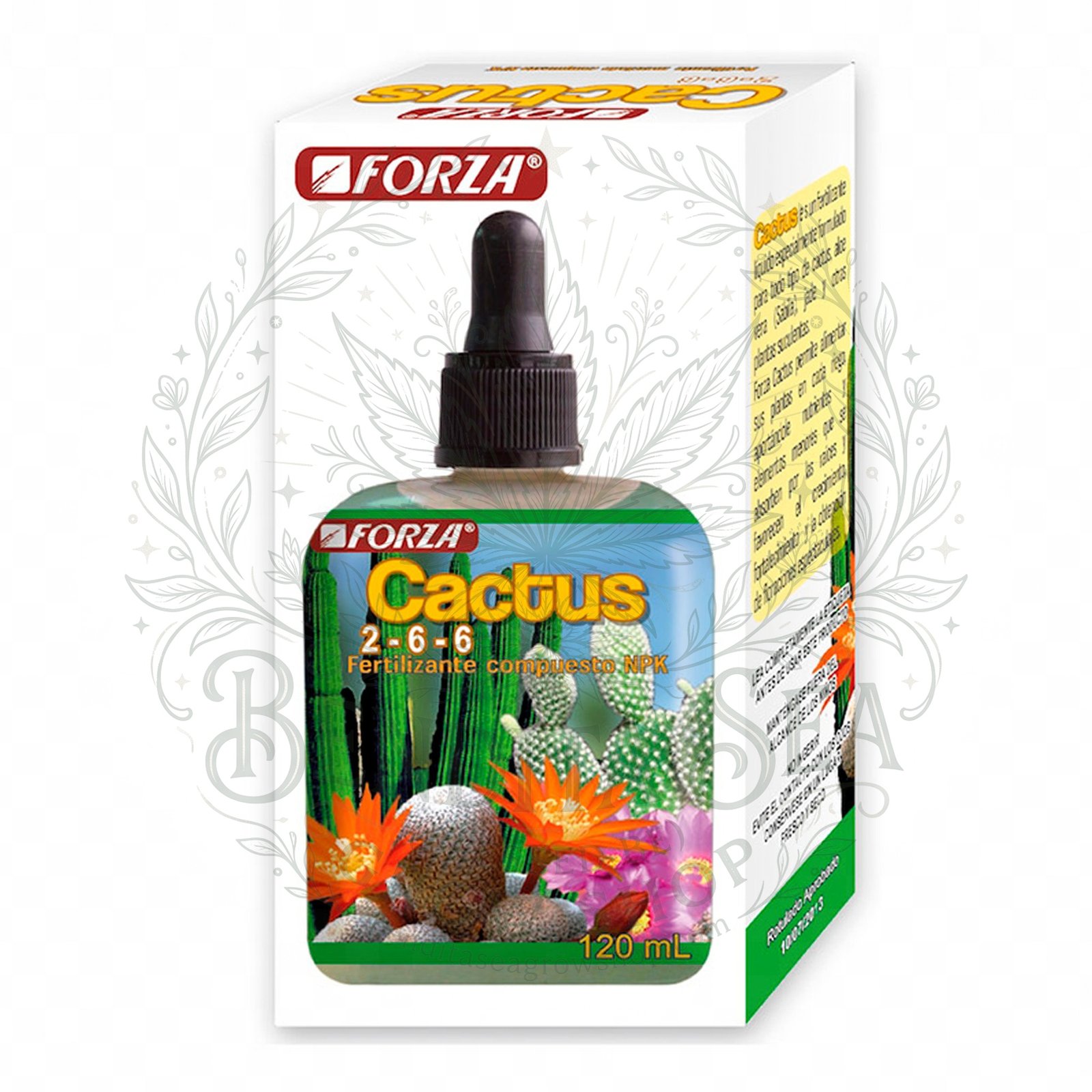Forza Cactus Fertilizante Cactus y Suculentas 120ml Orgánico Mineral