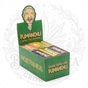 Filtros Fumanchu Brown Mini: caja exhibidora, sobre fondo blanco