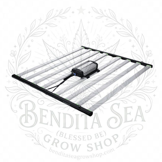 Lámpara LED Flex Star 720 W de ocho barras con driver central sobre fondo blanco