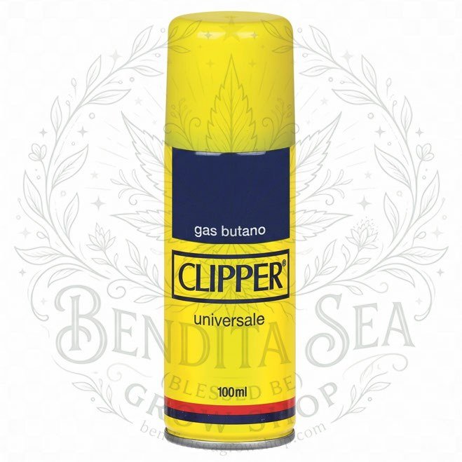 Gas Clipper 100 ml: lata de 100 ml, sobre fondo blanco