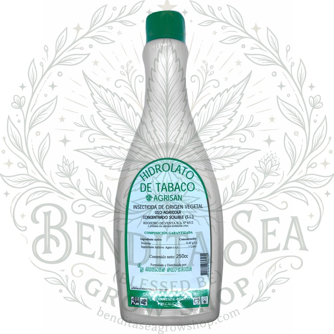insecticida hidrolato de tabaco 250cc Agrisan orgánico repelente