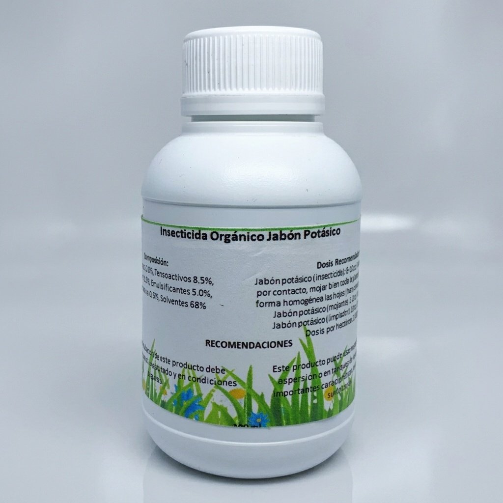 jabón potásico biodegradable para agricultura urbana y doméstica