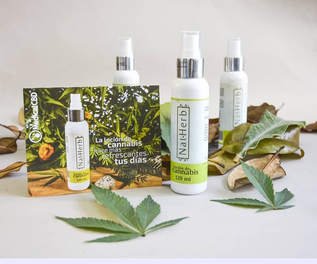 Loción Fría CBD Spray 120ml Natherb en escenario terapéutico 2