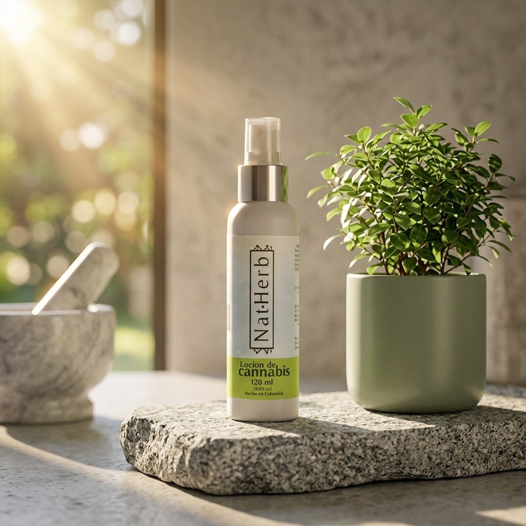 Loción Fría CBD Spray 120ml Natherb en escenario terapéutico 3