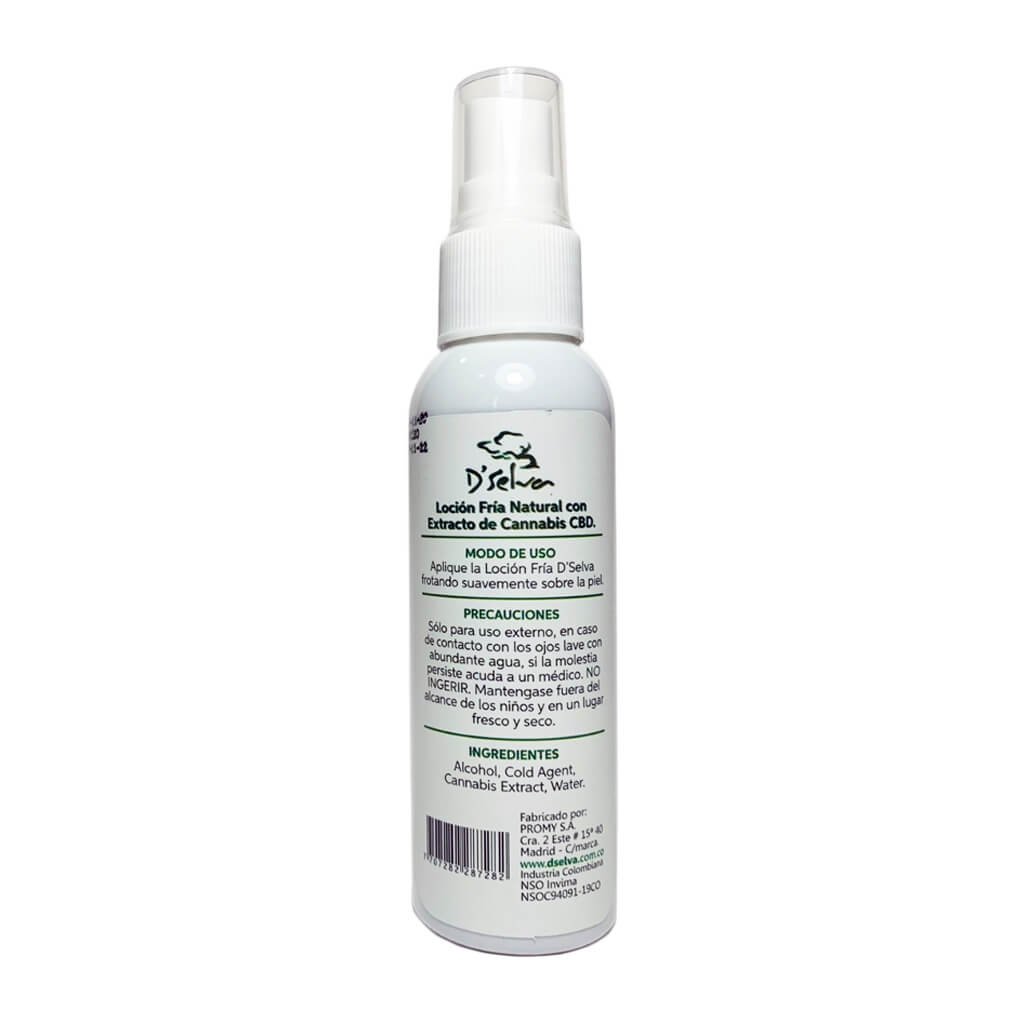 Loción Fría CBD 120ml Dselva - Efecto Criogénico Corporal - Foto 2