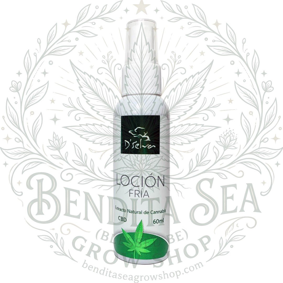 Loción Fría CBD 120ml Dselva con marca de agua de Bendita Sea Growshop