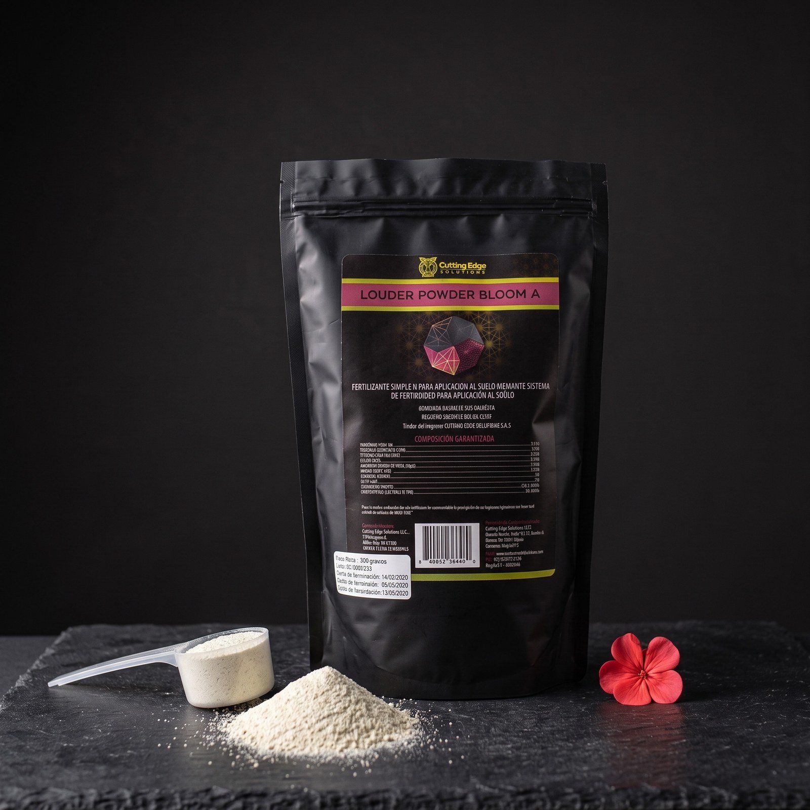 Preparación de Louder Powder Bloom A en un balde de agua