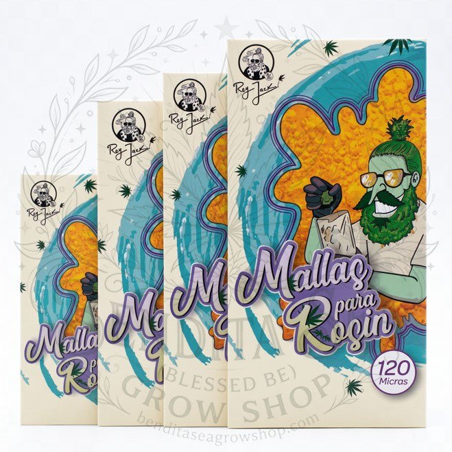Malla para Rosin 120 Micras Grande: cajas de mallas de 120 micras, sobre fondo blanco