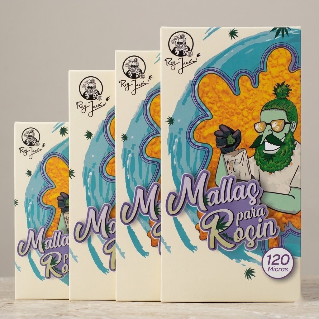 Malla para Rosin 120 Micras Pequeña: cajas de mallas sobre piedra clara