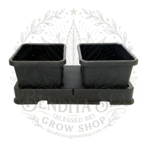 Módulo easy 2 grow Autopot con bandeja doble y dos macetas negras de 8,5 litros
