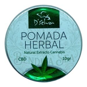 Pomada de cannabis medicinal Dselva con marca de agua de Bendita Sea Growshop