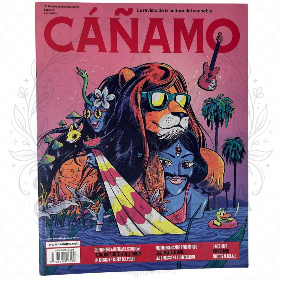 Revista Cáñamo número 11: portada sobre fondo blanco con marca de agua