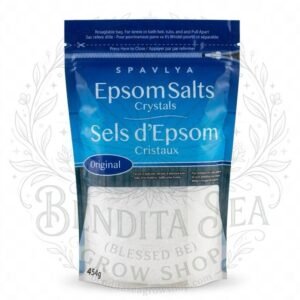 Bolsa de sales de Epsom de 454 gramos vista de frente